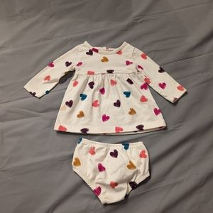 Wonder Nation Heart Dress 0-3M